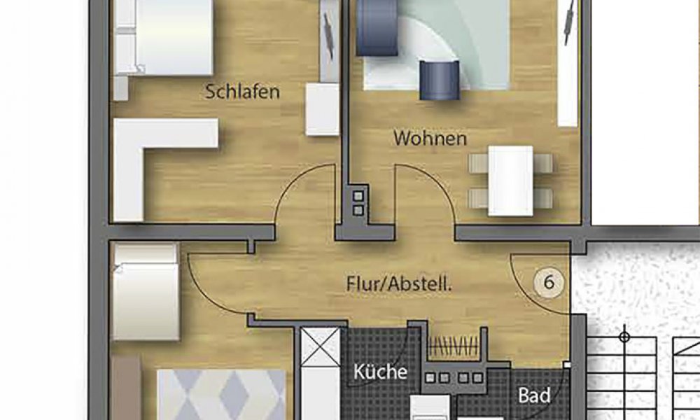3 Zimmer Wohnung im Virchow-Viertel nähe Klinikum Stadtbergen zu verkaufen